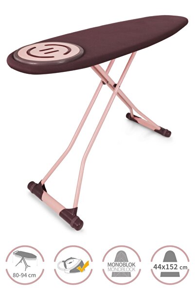 Perilla Premium Mürdüm Özel Dokuma Kumaşlı Buhar Kazanlı Ütü Uyumlu Ütü Masası