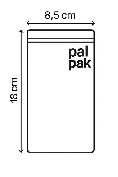 PALPAK Locking Nylon Bag 8.5X18 One Box 1000 Pcs