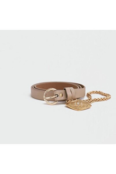 Desre Moda Curea pentru femei cu lanț, centură pentru haină, centură pentru p...