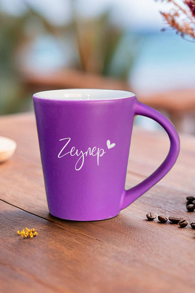 HEDİYEDİYE Kişiye Özel İsimli Latte Kupası