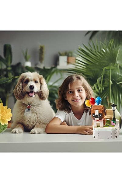 zola Construction set for children and adults, Zola, 6 years +, 199 pieces, puppy with balloons, 10.7 x 8.3 x 10.8 cm