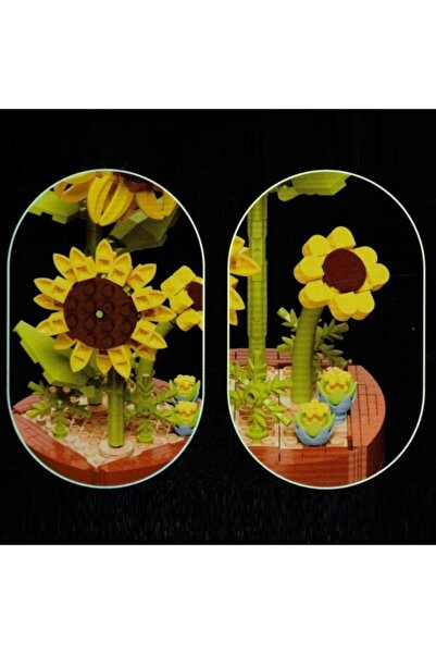 zola Construction set for children and adults, Zola, Sunflower, 6 years +, 359 pieces, 28.4 x 11.3 cm