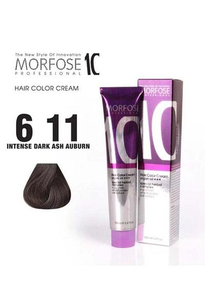 Morfose Morfose Argan Oil Hair Color Cream (6.11 Intense Dark Ash Blonde) 100ml
