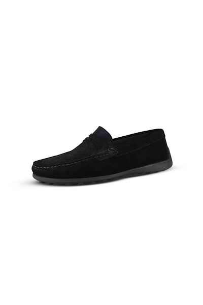 M.P. Ανδρικά Casual South - Μαύρα, δερμάτινα παπούτσια Nubuck
