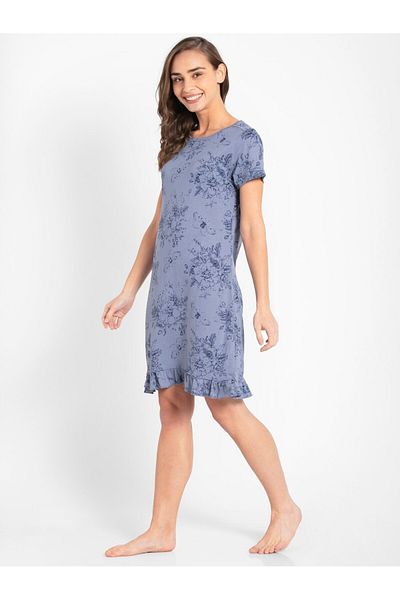 JOCKEY Relax-Women Sleep Dress RX25-0103-Infinity Blue