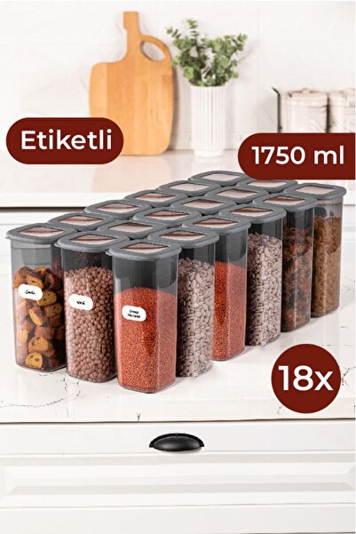 Vienev Set recipiente pătrate pentru depozitarea alimentelor Foly cu etichete...