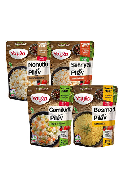 Yayla 4'lü Yayla Yemek Hazır Pirinç Pilavı Karma Paket
