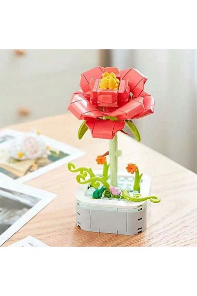 zola Construction set for children and adults, Zola, Rose, 6 years +, 118 pieces, 14 x 10.5 x 19.5 cm