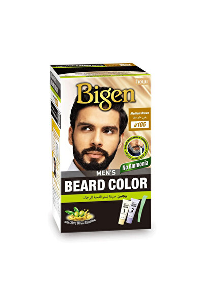 BİGEN صبغة لحية بيجين للرجال - بني متوسط B105