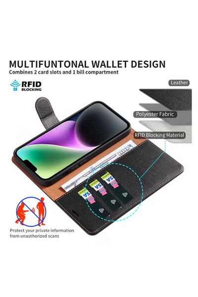 Generic Duniso Iphone 14 Pro Max 6.7 Inch Leather Wallet Case Flip Book Cover