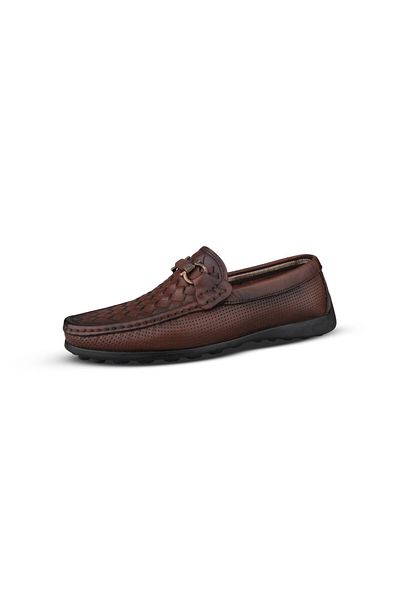 M.P. Men's Casual Shoes - Brown, Leather