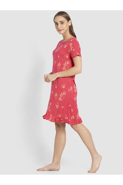 JOCKEY Relax-Women Sleep Dress RX25-0103-Ruby