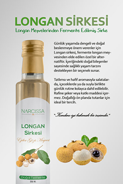 Narcissa Doğal Longan Sirkesi 250ml