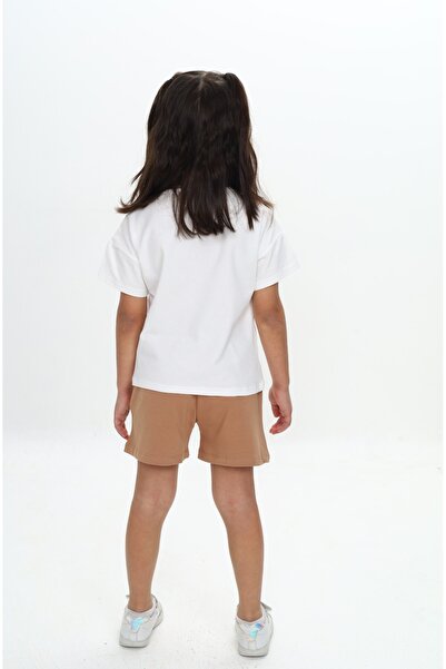 Toontoy Girl's Animal Balloon Printed Shorts Suit