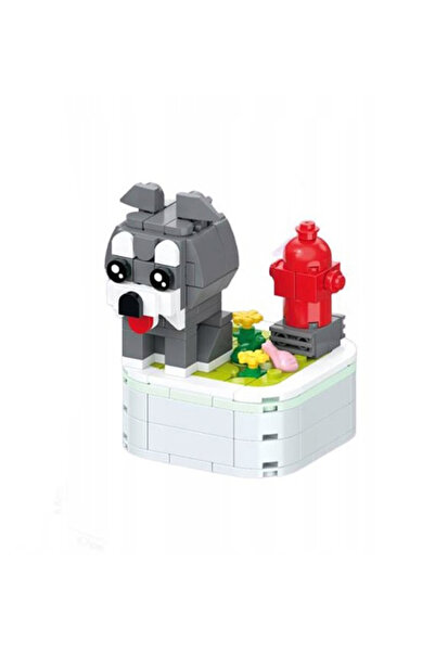 zola Construction set for children and adults, Zola, 6 years +, 176 pieces, dog with fire hydrant, 8.8 x 7.6 x 6.7 cm