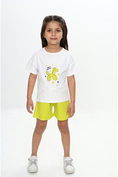 Toontoy Σετ Κοριτσίστικο Μπαλόνι Ζώο με τύπωμα με Σορτς