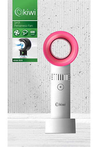 Kiwi Kfan-7610 Şarjlı Pervanesiz Taşınabilir El Fanı
