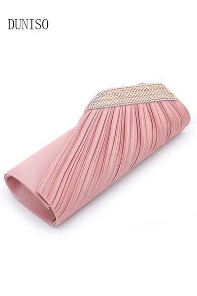 Generic Duniso Women's Shiny Evening Bag Party Clutch Envelope Handbag Wallet For Wedding Cocktail Party