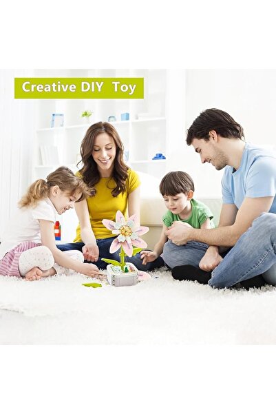 zola Construction set for children and adults, Zola, Flower in a pot, 6 years +, 118 pieces, 16 x 10 cm