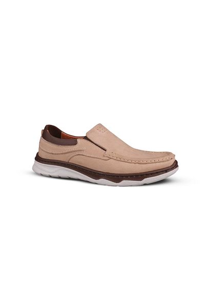M.P. Men's Casual Shoes - Beige, Suede