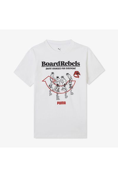 Puma Mid 90S Grapgic Kids White T-Shirt