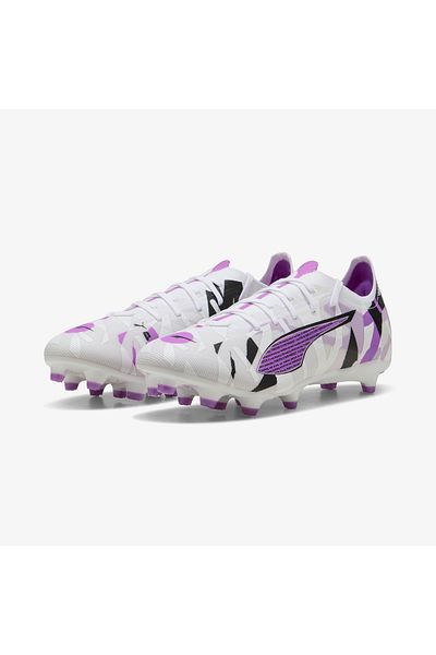 Puma Ultra 5 Match Forever Fg/Ag Men's White Turf Football Shoes