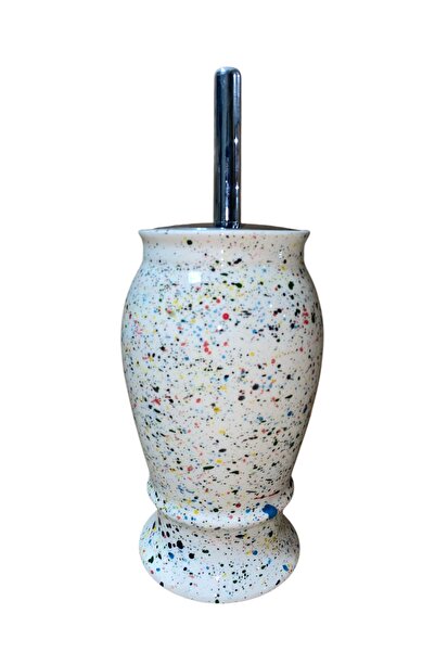 RED SERAMİK Naomi Collection Μονόχρωμη θήκη για βούρτσα τουαλέτας με σχέδιο T...