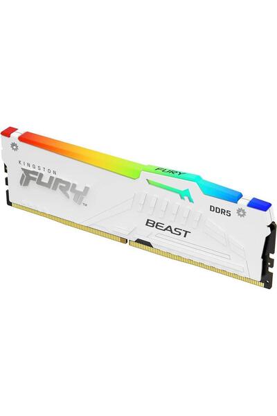 Kingston Memorie Kingston FURY Beast RGB White 32GB DDR5 6000MHz CL30