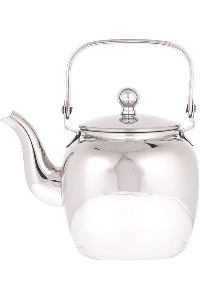 ALSAIF 1.2L Saif Teapot, durable and elegant, ideal for serving tea and other teas. Silver color.