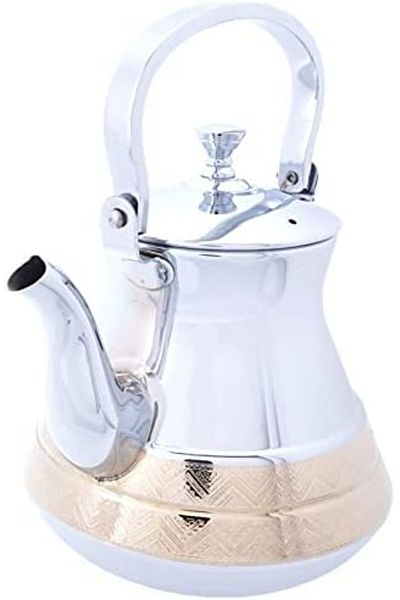 ALSAIF 20 oz. Saif Teapot, durable and elegant, perfect for serving tea and other teas. Gold color.