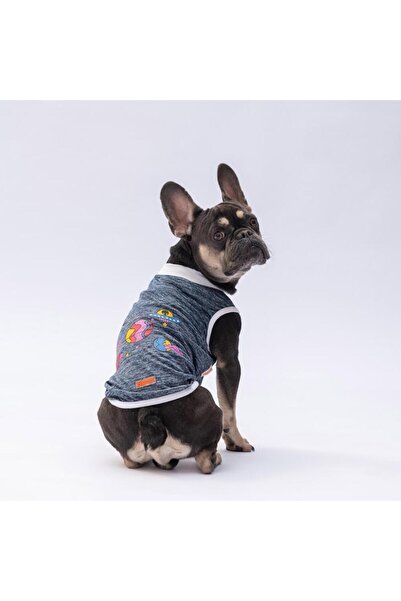 Pawstar Navy Blue Space Time Cat Dog T-Shirt - Cat Dog Apparel