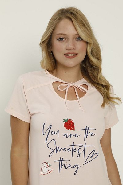 Rubina Secret Γυναικείο κοστούμι πιτζάμες με κοντό μανίκι