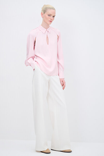 adL Uzun Kollu Pencere Detaylı Bluz