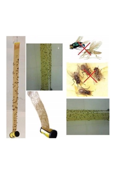 TİPTRAP Tibtrap Yapışkan Karasinek Tuzağı Sinek Bandı 1 Kutu(4'LÜ CAPSÜL)