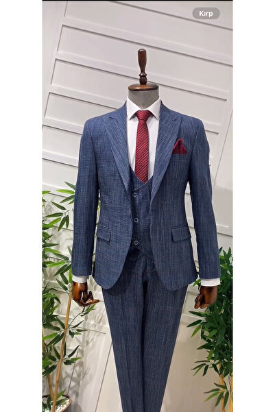 BT BABA TERZİ بدلة Slimfit باللون الأزرق الداكن