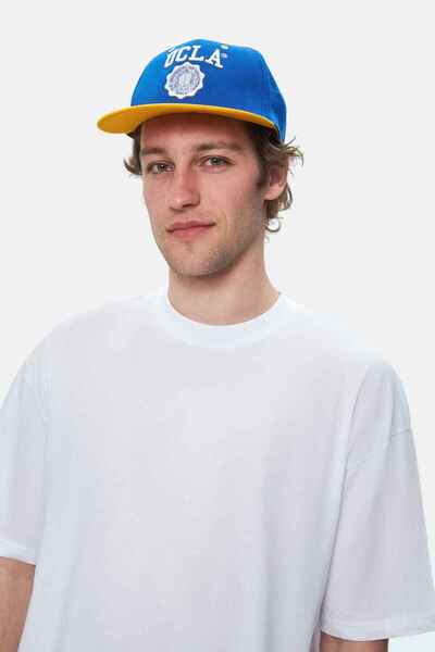 UCLA Ανδρικό μπλουζάκι ROSCOE White Crew Neck με στάμπα Oversize