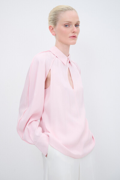 adL Uzun Kollu Pencere Detaylı Bluz