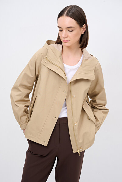 Love My Body Şapka Detaylı Trençkot