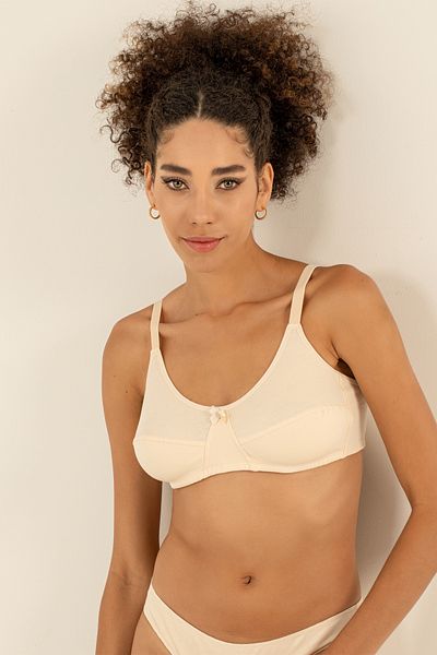 Doremi 100% Natural Cotton Comfort Bra Without Underwire