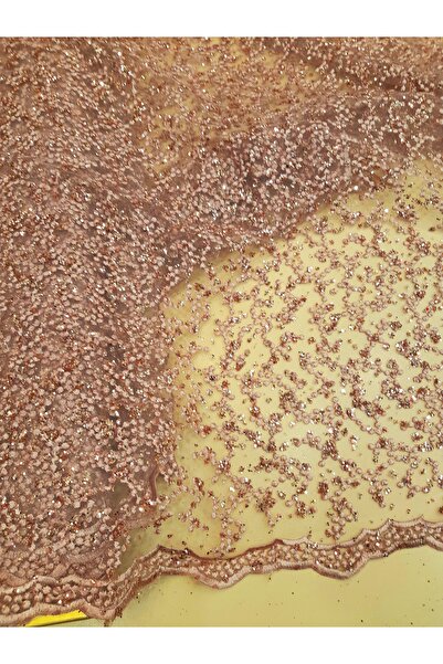 Safir Kumaş Abiyelik ışıl ışıl Simli (Simleri Dökülür Saçılılır) Kordone Dant...