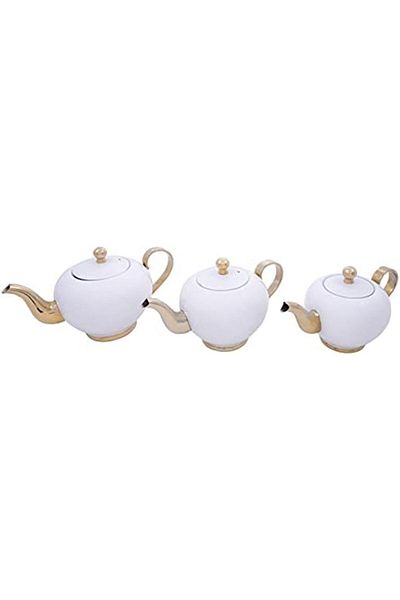 ALSAIF Practical 700/900/1200ml teapot from Saif, heat-resistant, pearl-gilt color