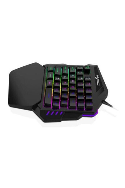 COOYA Gaming Keyboard & Mouse Set, V100 One-Handed, Black