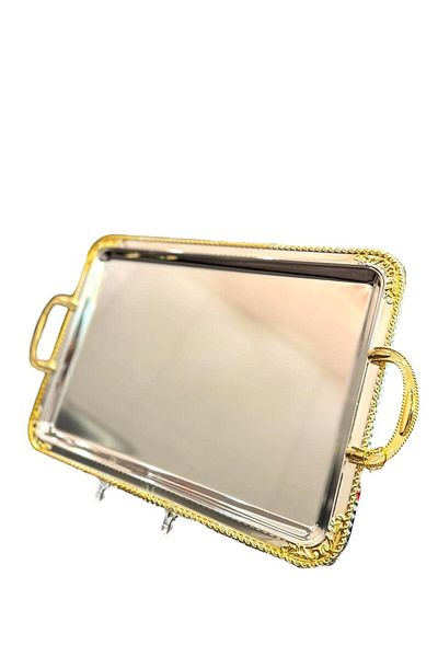 aljahwari Single serving tray, two-tone glossy, size 33*47