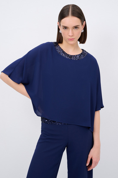 Love My Body Payet Detaylı Bluz