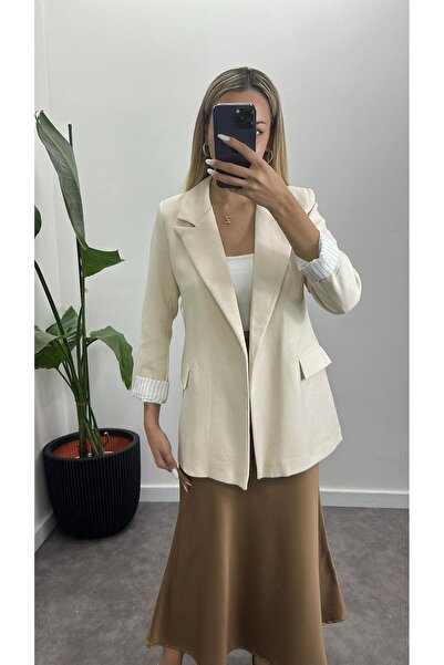Acar Boutique Orj Marka Ham Keten Blazer Ceket