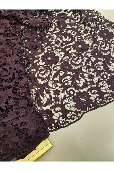 Safir Kumaş Abiye Elbiselik Takımlık Güpür Dantel 3 Metre