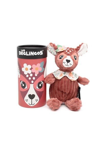 les deglingos PLUSH SMALL SIMPLY MELIMELOS THE DEER IN BOX