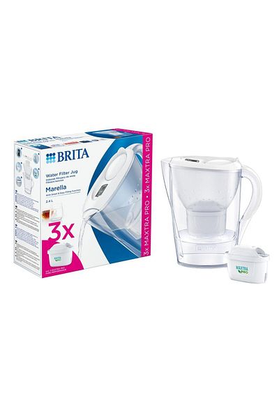 BRITA Starter pack BRITA Marella 2.4 L + 3 filtre Maxtra PRO (Alb)