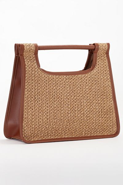 gio&mi Nomi Raffia Paper Rope Straw Handbag