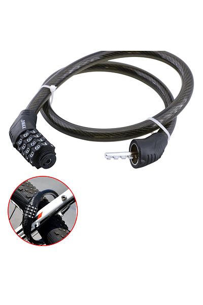 NZB 80cm Combination Rope Chain Combination Bike Lock 1Pc Theft Prevention Security